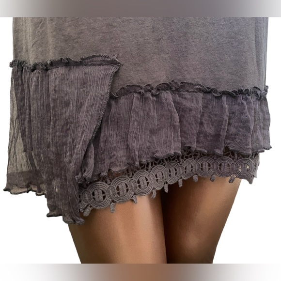 HP💖 True Grit Chiffon/ Lace Layered Cami Dress - Picture 1 of 6